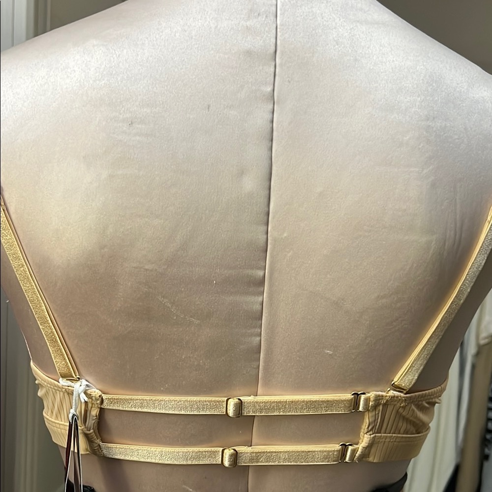 Gooseberry Intimate Elegant Nude Sheer Lace Lingerie Bra Sz M - Picture 6 of 10